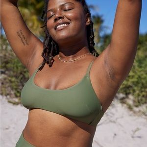 Aerie olive green bikini set
